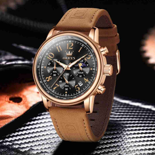 OLEVS ALL-Match Classic Quartz Watch Men&