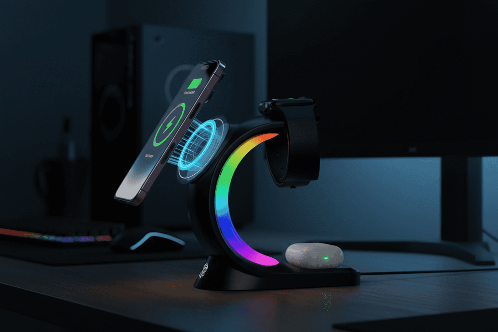 Alura 3-in-1 Charging Station RGB Dark Room